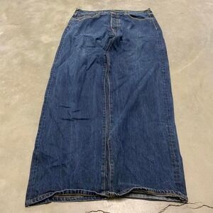 Vintage y2k 90s red monkey company rmc selvedge denim grunge faded jeans